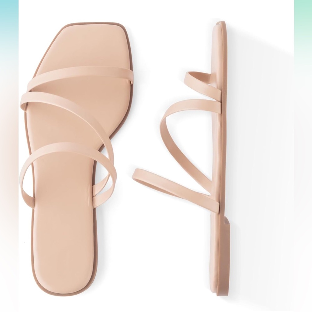 Triple Slim Strappy Sandals